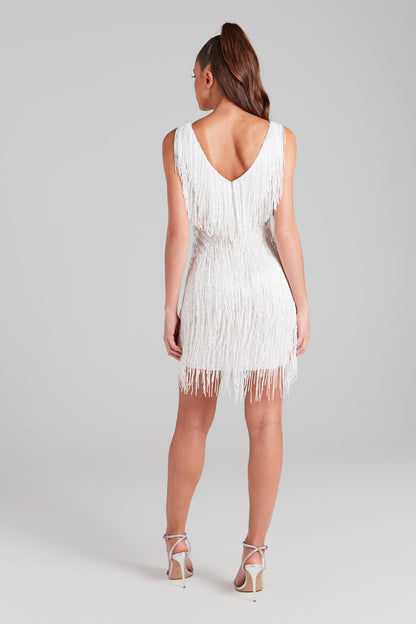 Euphoria Shimmering Fringed Dress